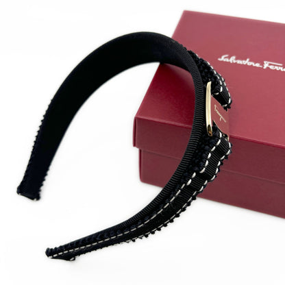 Salvatore Ferragamo Vara Stitched Headband Hair Accessory