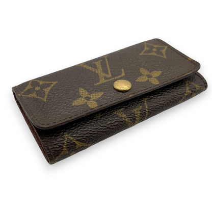 Louis Vuitton Monogram Minlan Multicles 4 Hooks Key Case Brown
