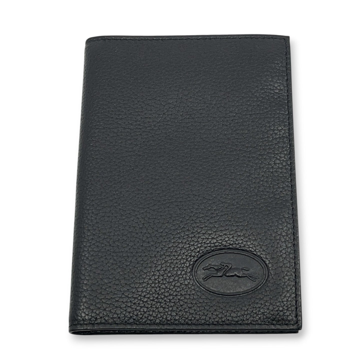 Longchamp Leather Card Holder Black with Box