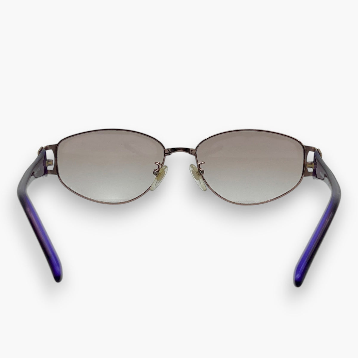 Yves Saint Laurent YSL Sunglasses 31-0049 Gold Purple Titanium Frame Japan Case