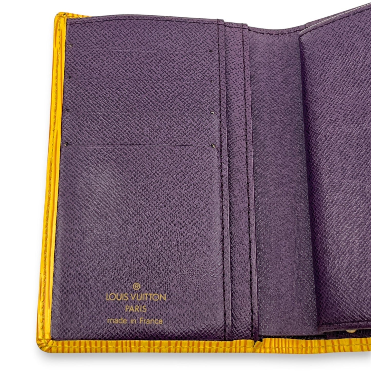 Louis Vuitton Epi Porto Monet Billet Viennois Compact Wallet in Yellow