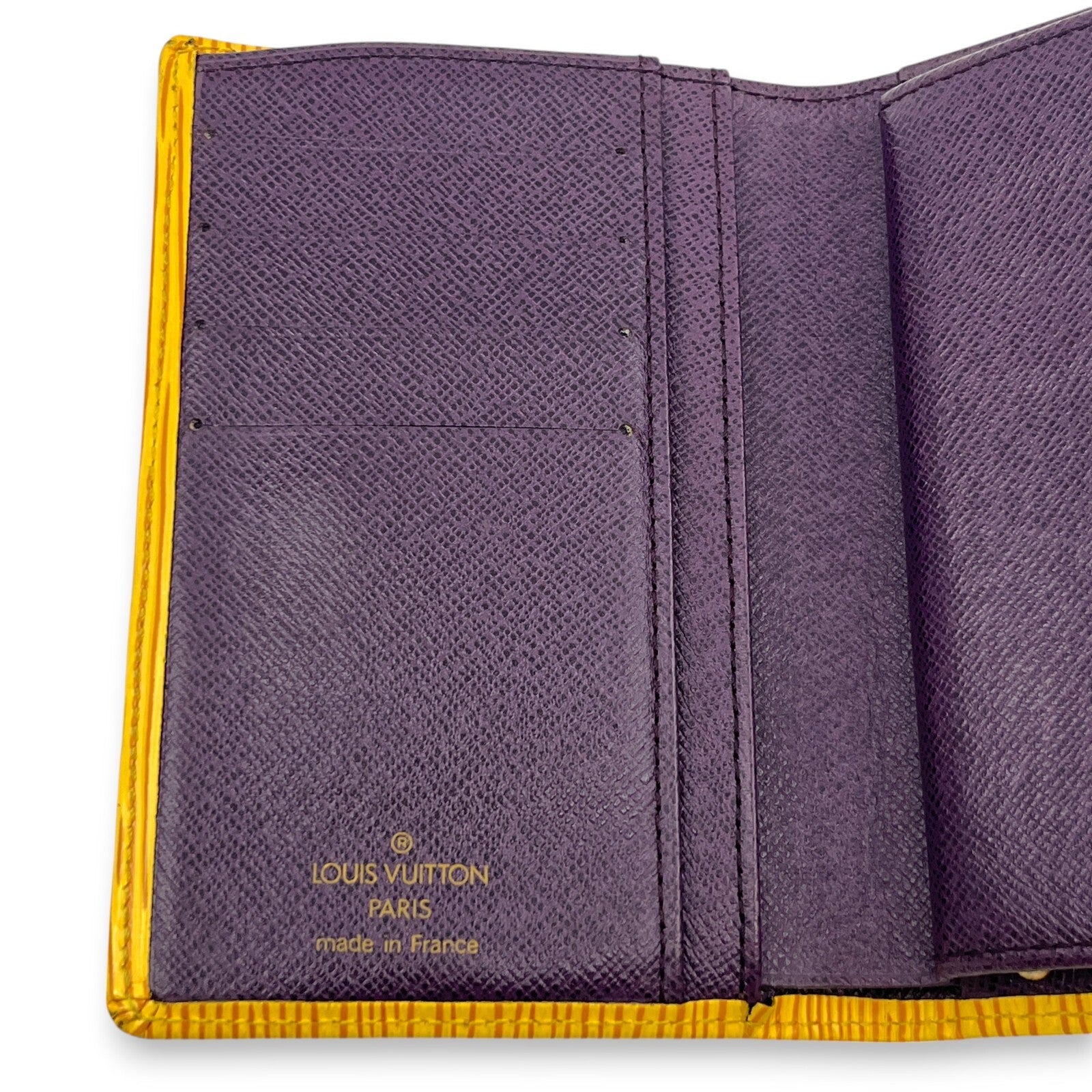 Louis Vuitton Epi Porto Monet Billet Viennois Compact Wallet in Yellow