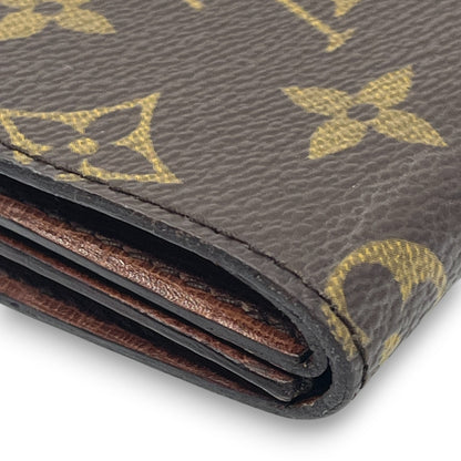 Louis Vuitton Monogram Porte-Monnaie Gousset Coin Purse Brown