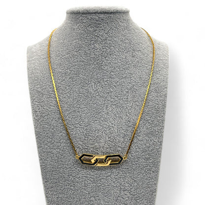 Givenchy GG Logo Pendant Necklace in Gold-Tone