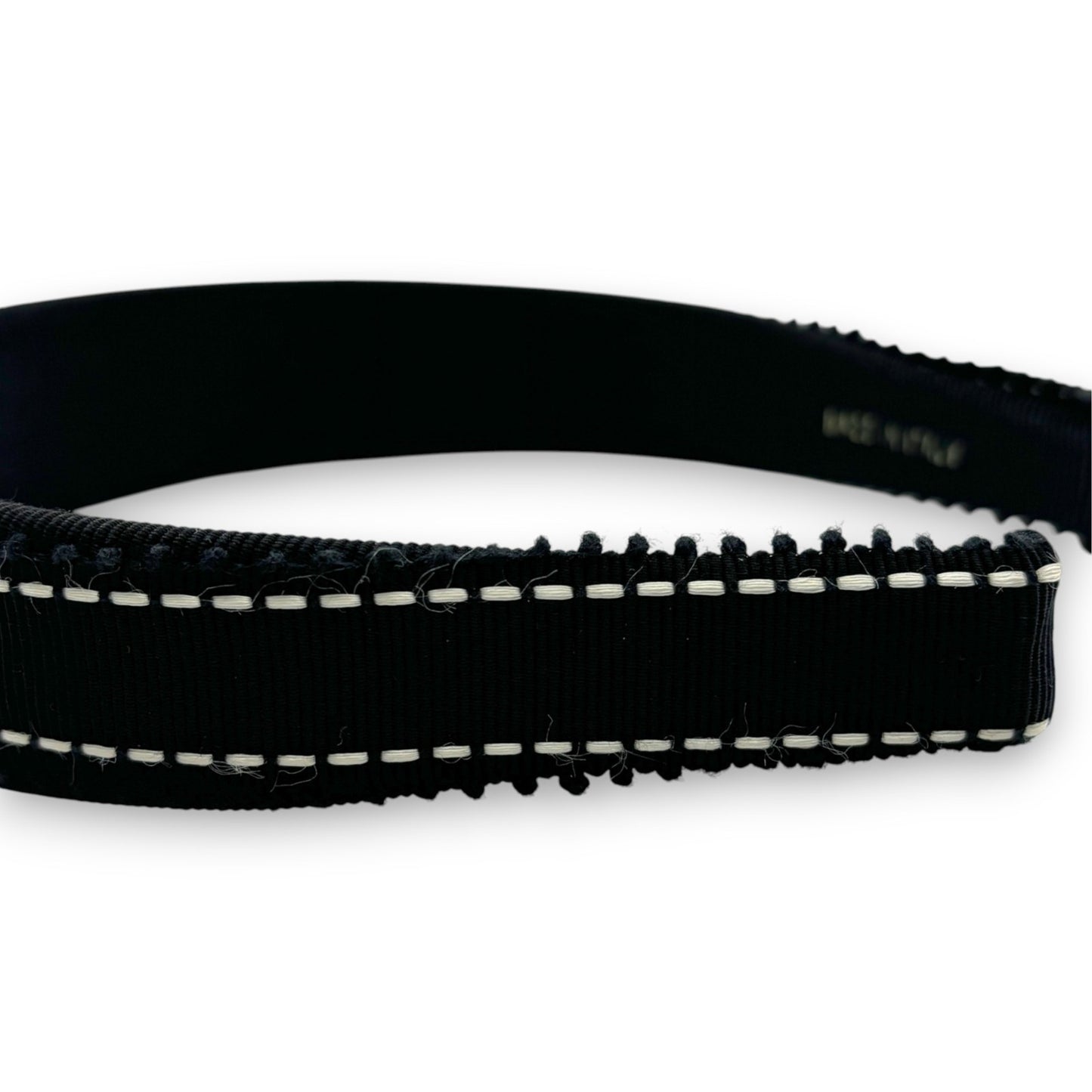 Salvatore Ferragamo Vara Ribbon Black Headband Gold Plate Hair Accessory