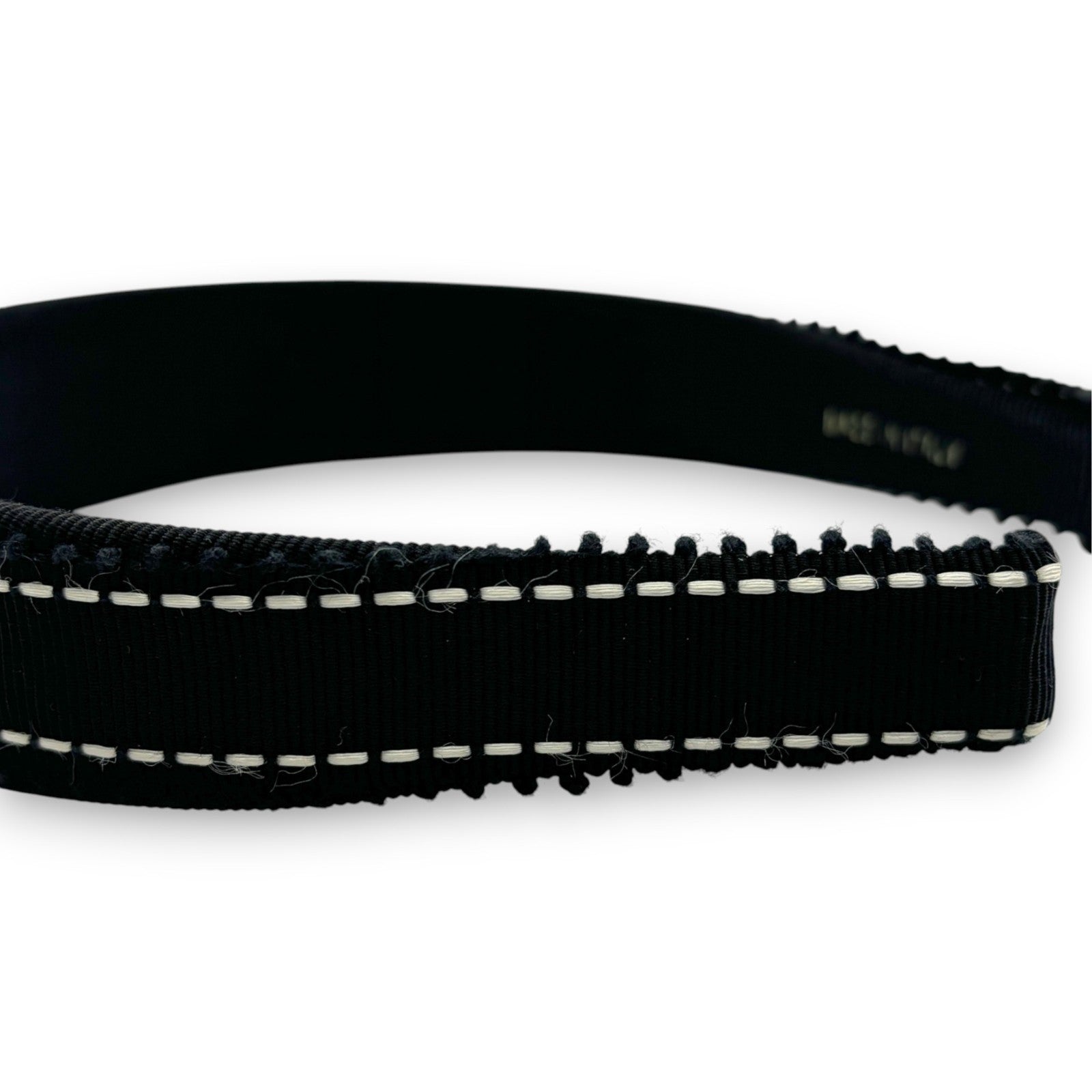 Salvatore Ferragamo Vara Ribbon Black Headband Gold Plate Hair Accessory