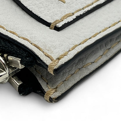 Marc Jacobes Leather Top Zip Coin Purse and Card Case in Gray