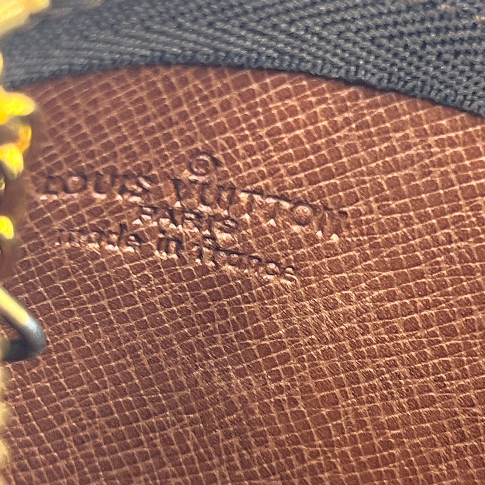 Louis Vuitton Monogram Pochette Cles Coin Purse and Keychain Brown