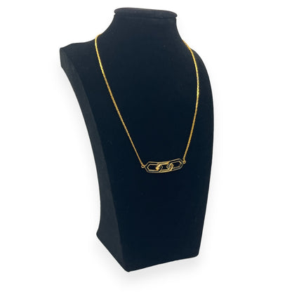 Givenchy GG Logo Pendant Necklace in Gold-Tone