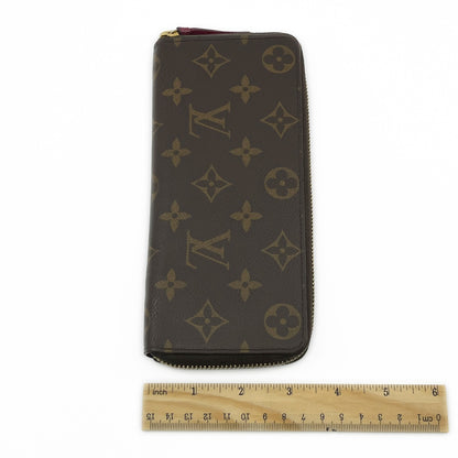 Louis Vuitton Monogram Portefeuille Clemence Zip-Around Wallet
