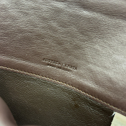 Bottega Veneta Intrecciato Brown Leather Long Wallet w/ Box