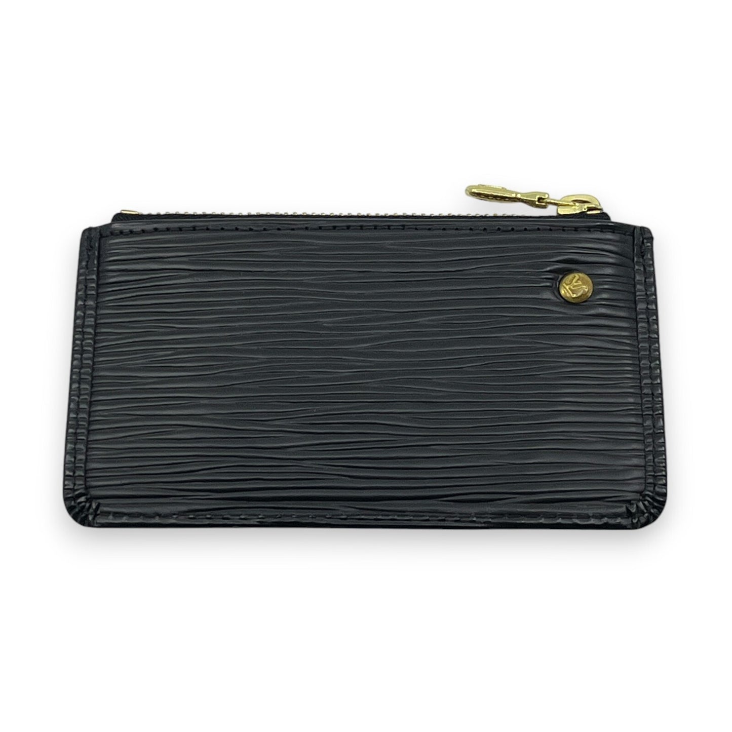 Louis Vuitton Epi Pochette Cles Leather Wallet Coin Purse Black