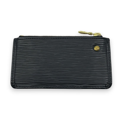 Louis Vuitton Epi Pochette Cles Leather Wallet Coin Purse Black