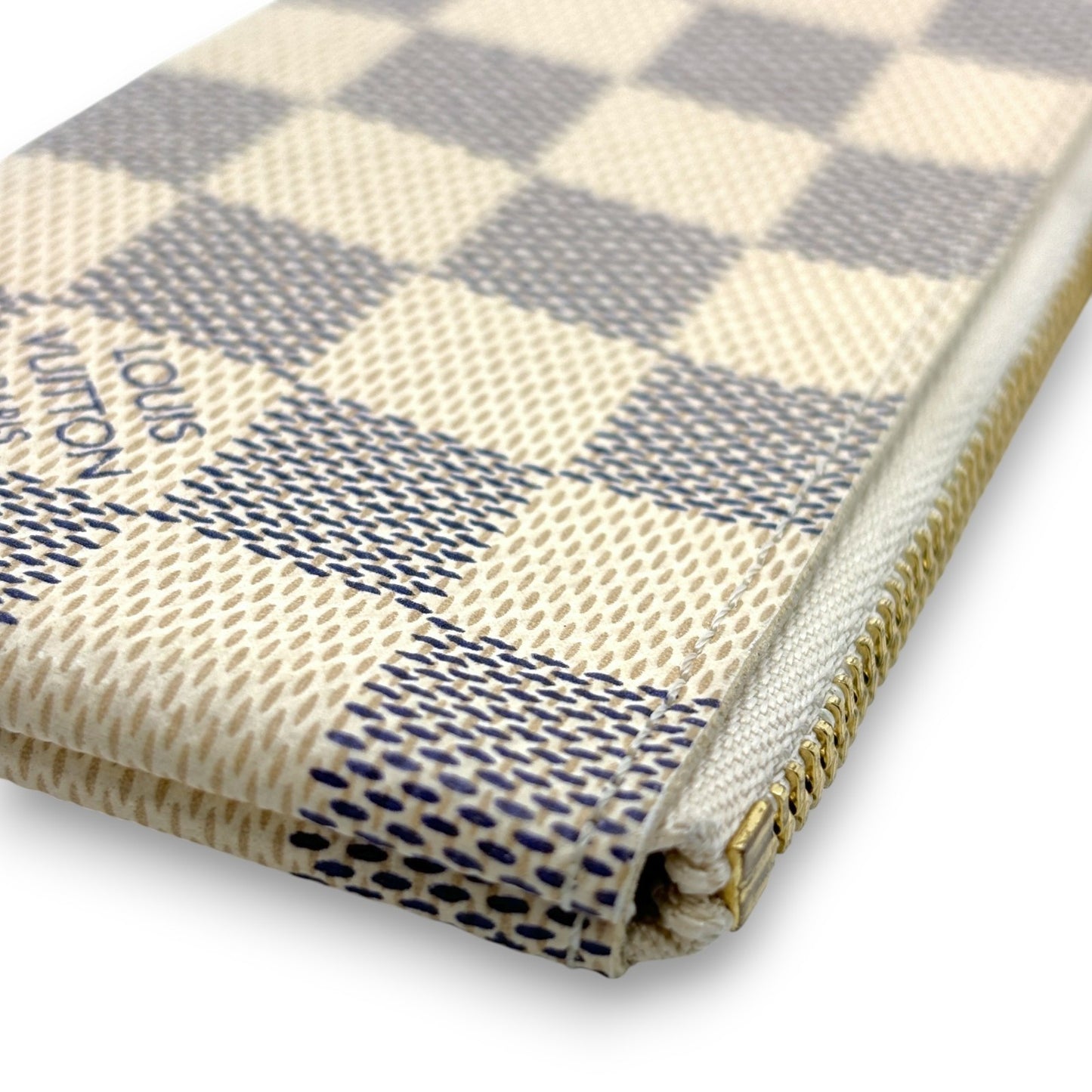 Louis Vuitton Damier Azur Pochette Cles Coin Purse and Keychain