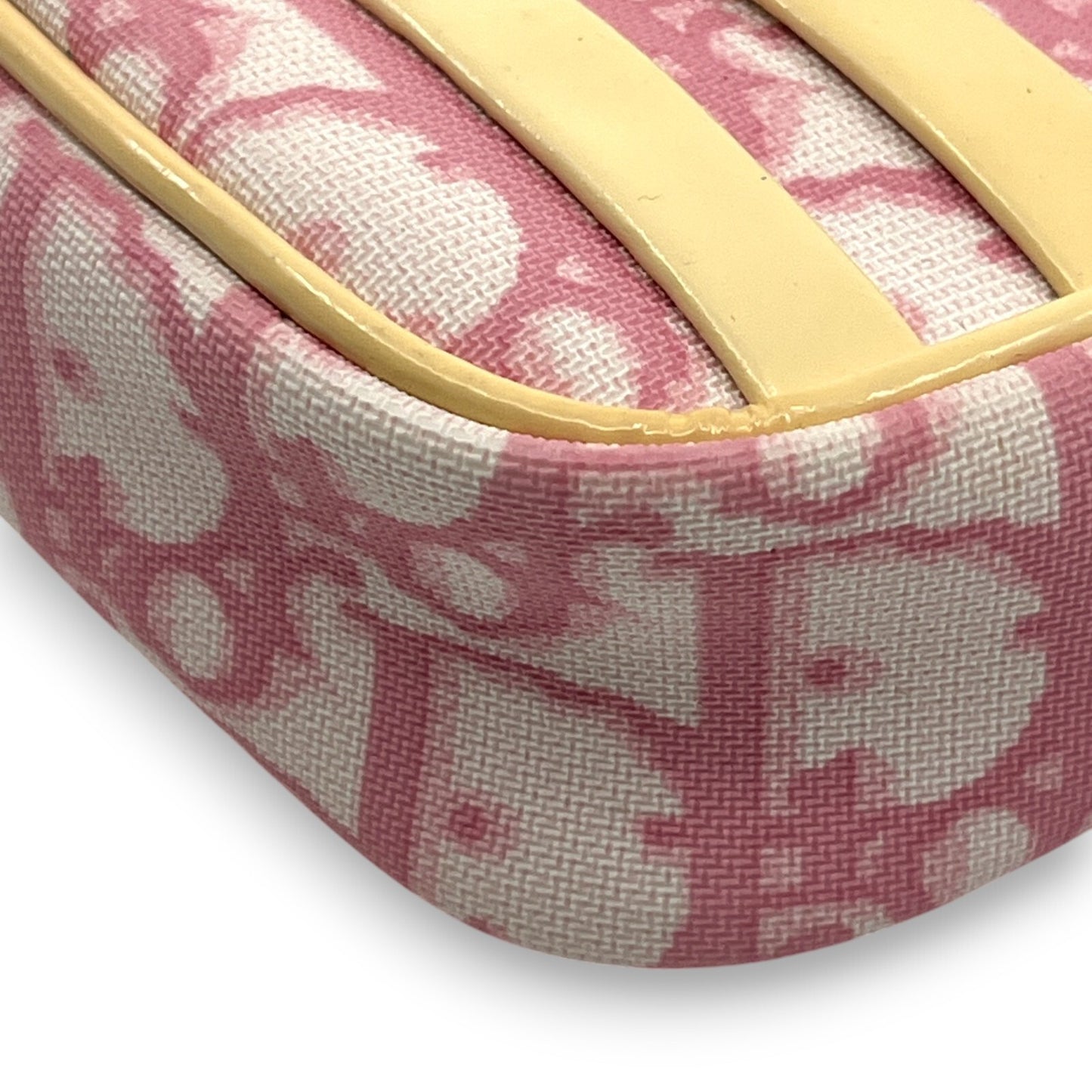 Christian Dior Trotter Pouch in Pink PVC with Number 2 patch