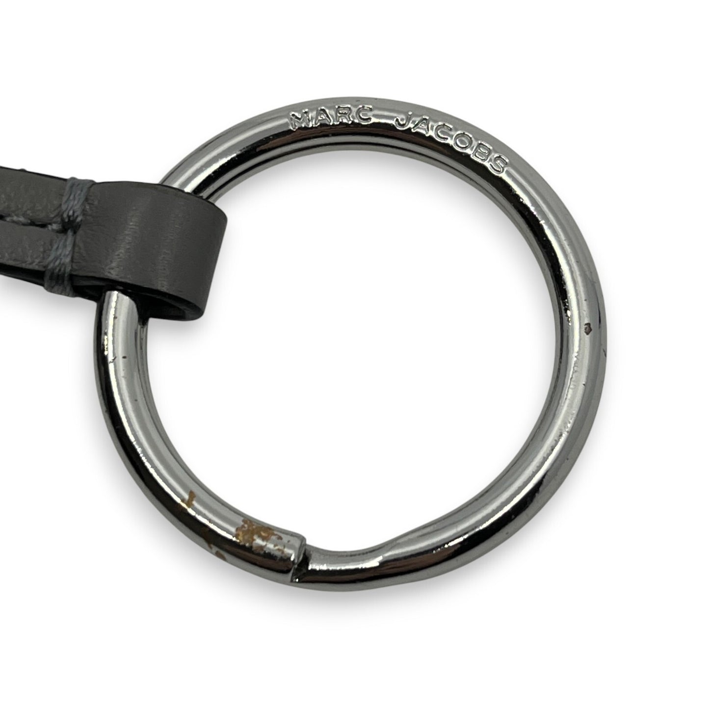 Marc Jacobes Leather Top Zip Coin Purse and Card Case in Gray