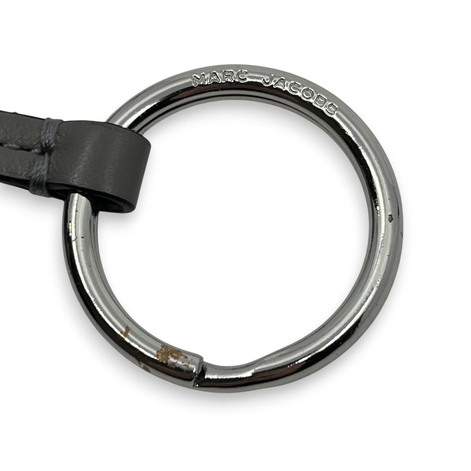 Marc Jacobes Leather Top Zip Coin Purse and Card Case in Gray