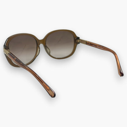 Chloe Sunglasses CL2218 C02 Brown Made in France W/ Full Box Set Card