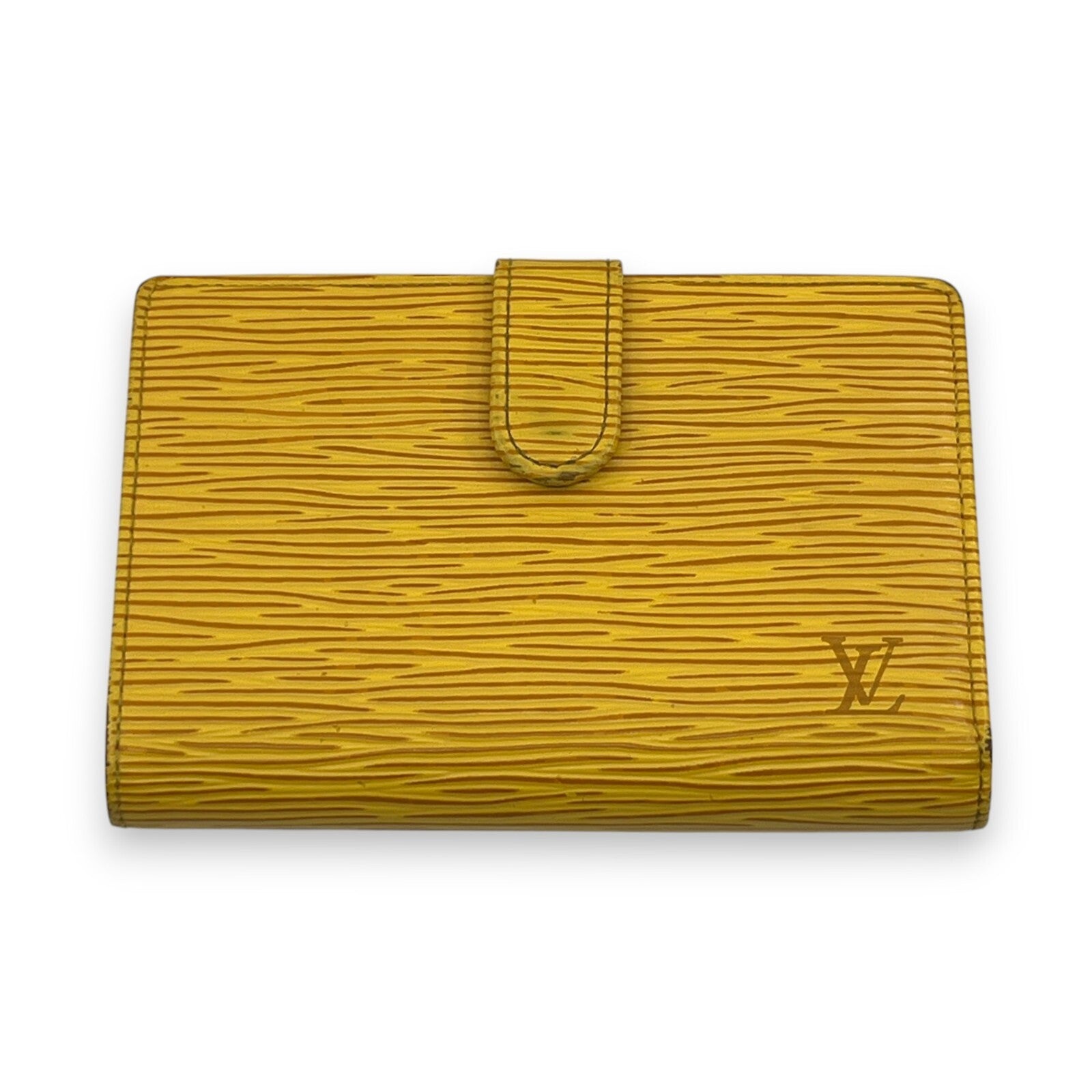 Louis Vuitton Epi Porto Monet Billet Viennois Compact Wallet in Yellow