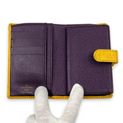 Louis Vuitton Epi Porto Monet Billet Viennois Compact Wallet in Yellow