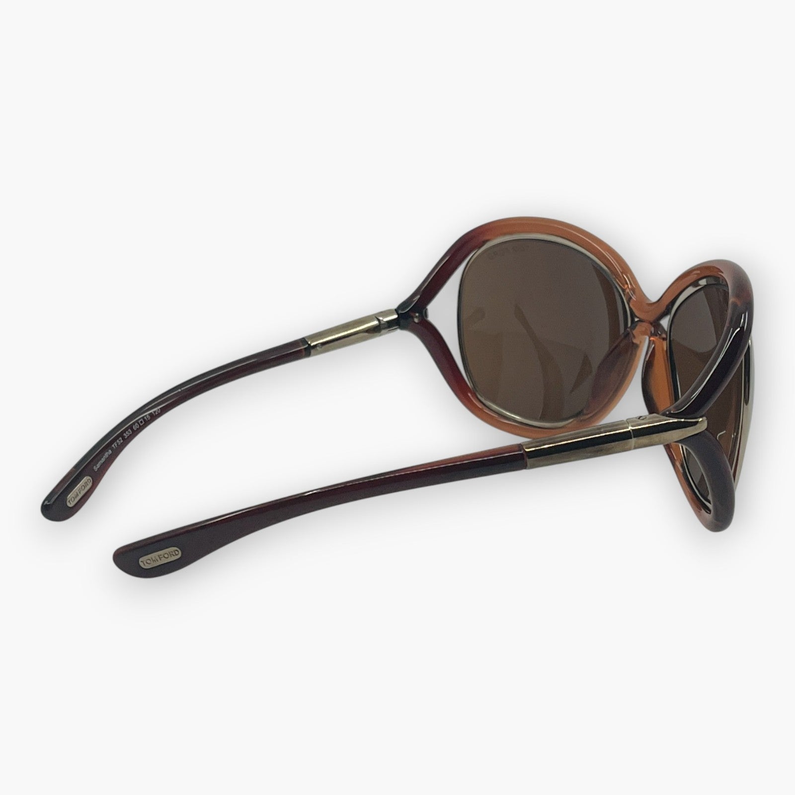 Tom Ford Brown Sunglasses TF52 353 Oversized Frame w/ Case & Box