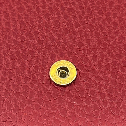 Gucci GG Marmont Continental Wallet in Red Leather