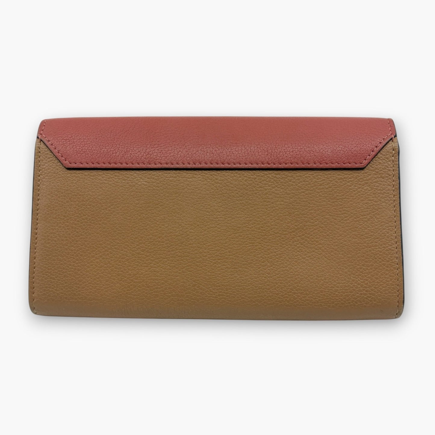 Louis Vuitton Portefeuille Lockme II Long Wallet Pink Beige Leather