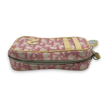 Christian Dior Trotter Pouch in Pink PVC with Number 2 patch