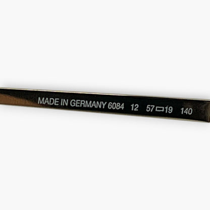 dunhill Black Sunglasses 6084 Made in Germany w/ Case & Box