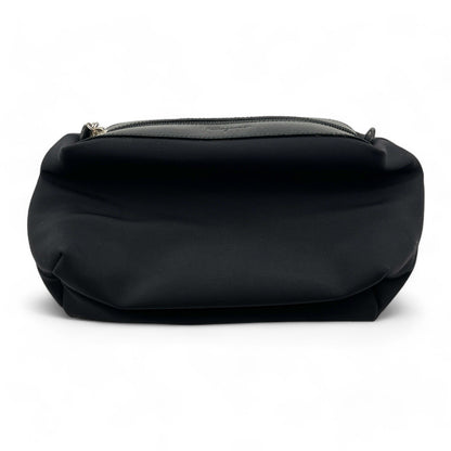 Salvatore Ferragamo Fabric and Leather Pouch in Black