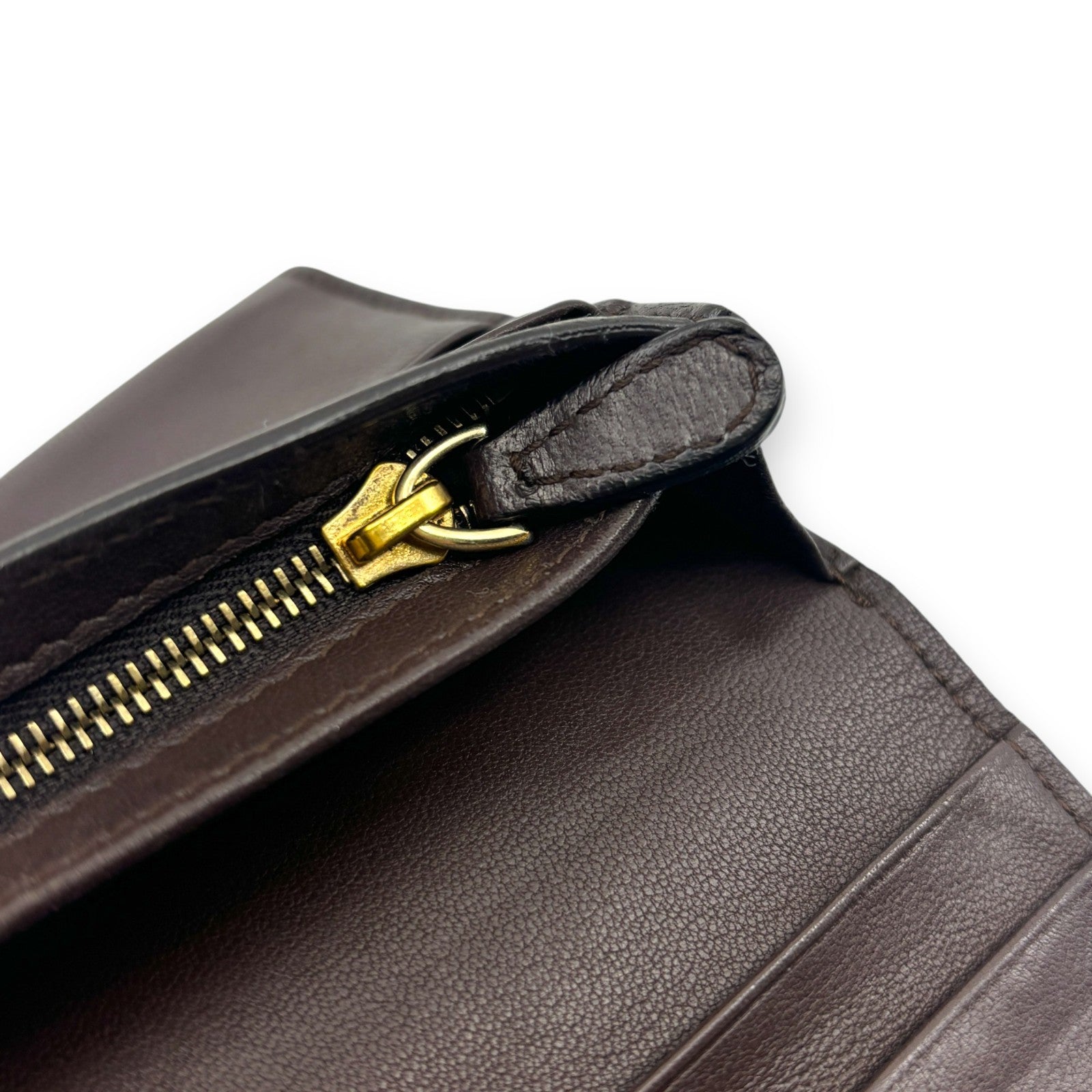 Bottega Veneta Intrecciato Brown Leather Long Wallet w/ Box