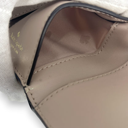 Kate Spade Off White Beige Leather Trifold Wallet Zip Coin Purse