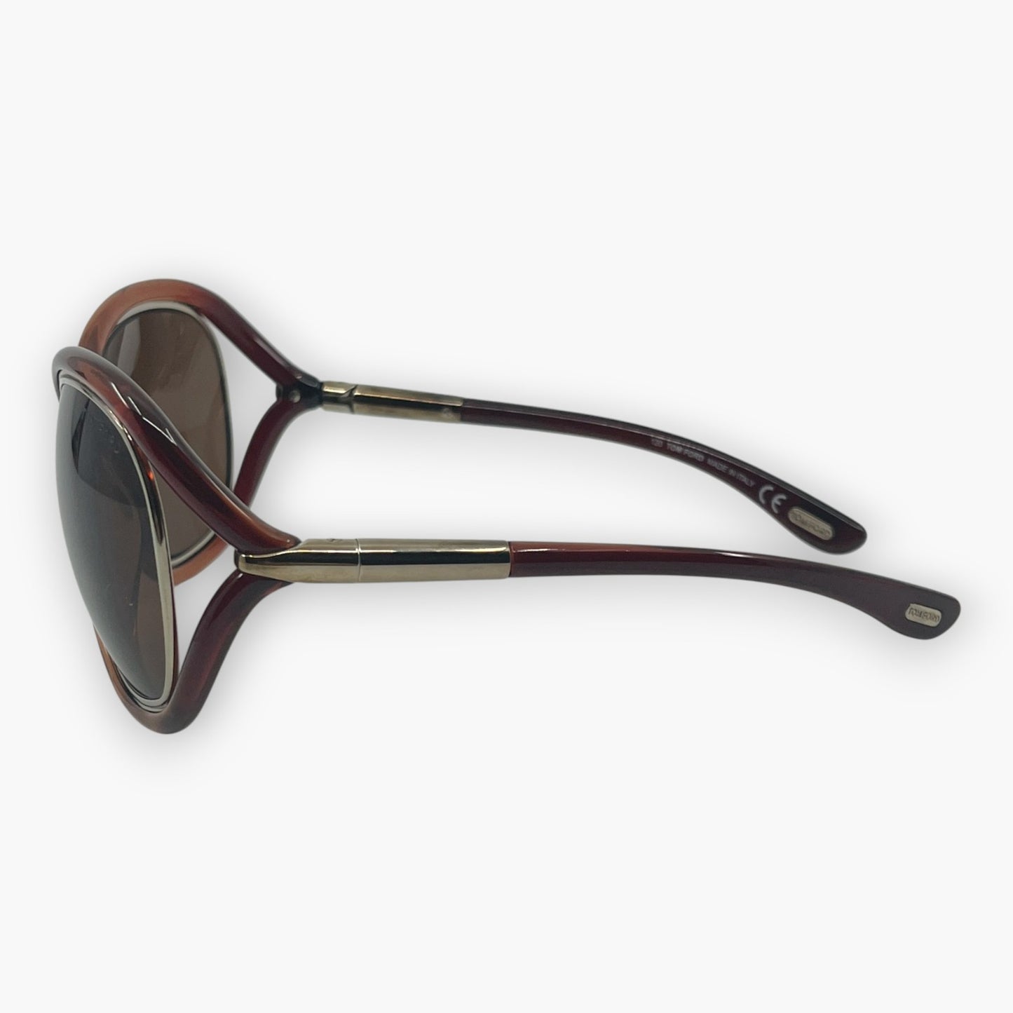 Tom Ford Brown Sunglasses TF52 353 Oversized Frame w/ Case & Box