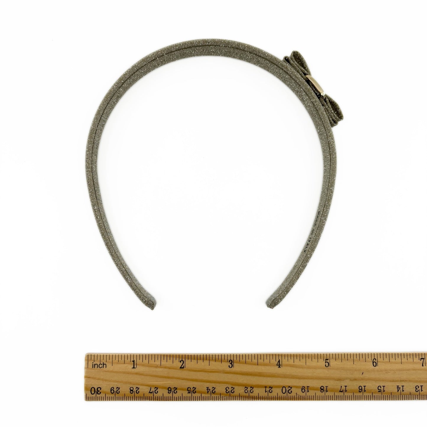 Salvatore Ferragamo Vara Glitter Silver Headband Hair Accessory