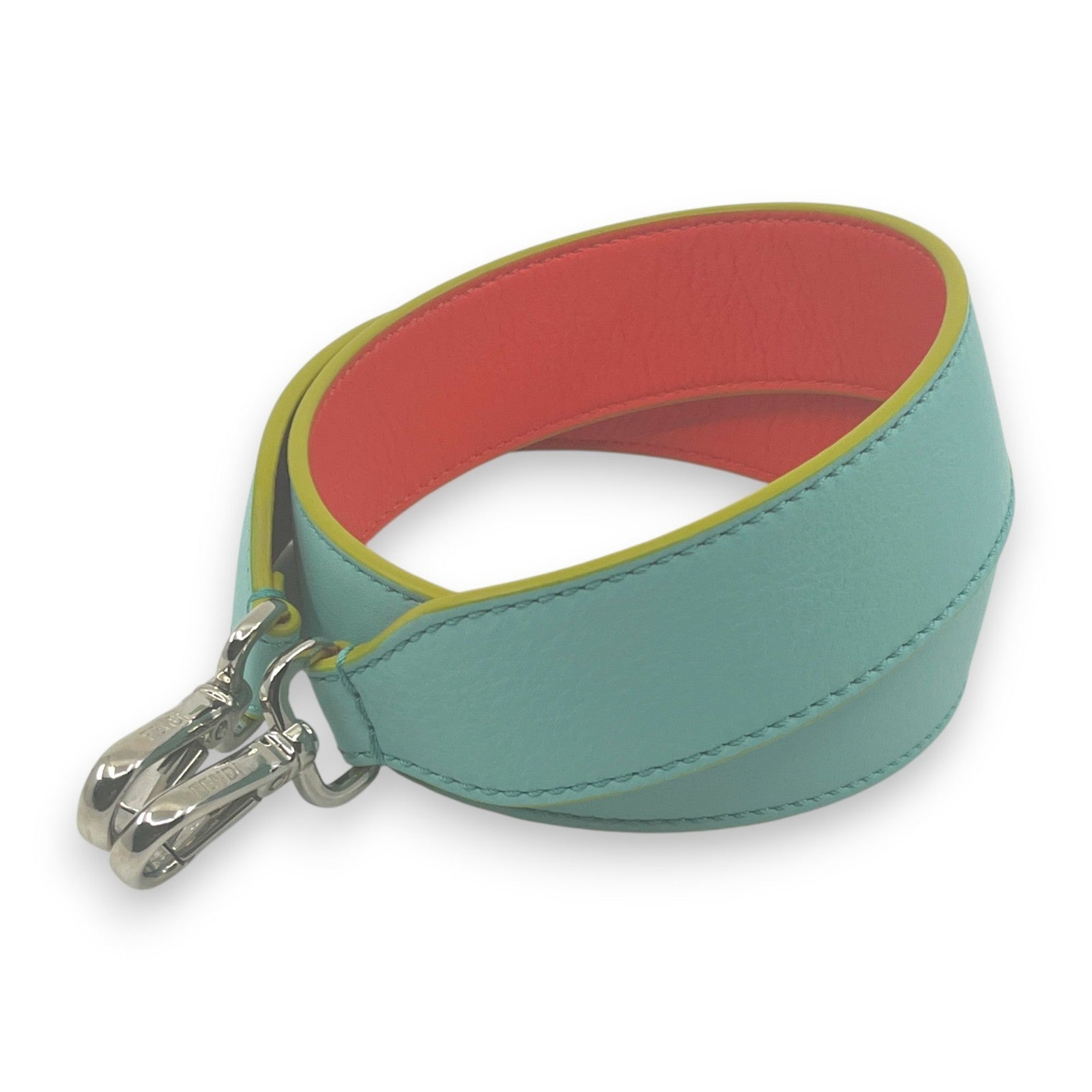 Fendi Strap You Leather Bag Strap in Light Blue w/ Dust Bag