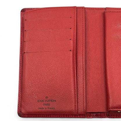 Louis Vuitton Epi Porto Monet Billet Viennois Compact Wallet in Red