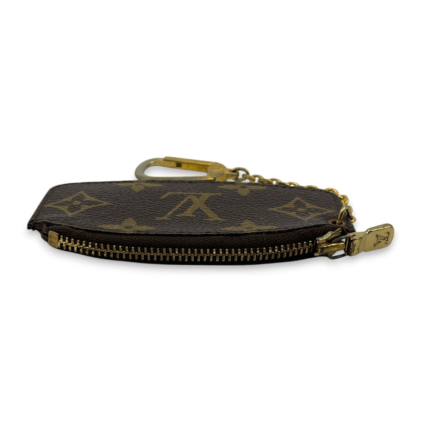 Louis Vuitton Monogram Pochette Cles Vintage Coin Pouch with Large LV Logo