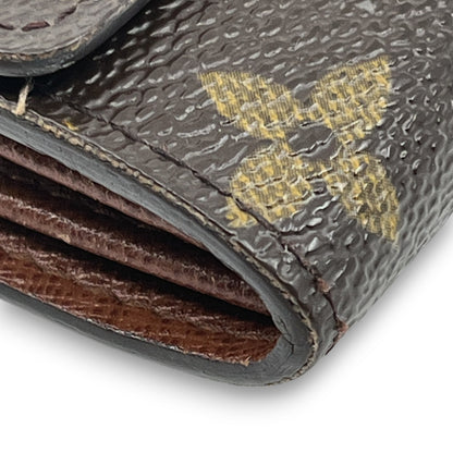 Louis Vuitton Monogram Porte Monnaie Zip Wallet Brown