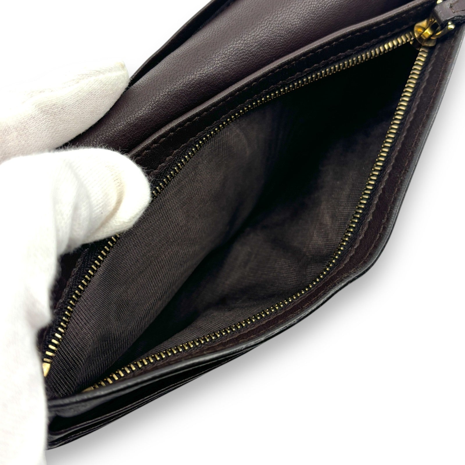 Bottega Veneta Intrecciato Brown Leather Long Wallet w/ Box