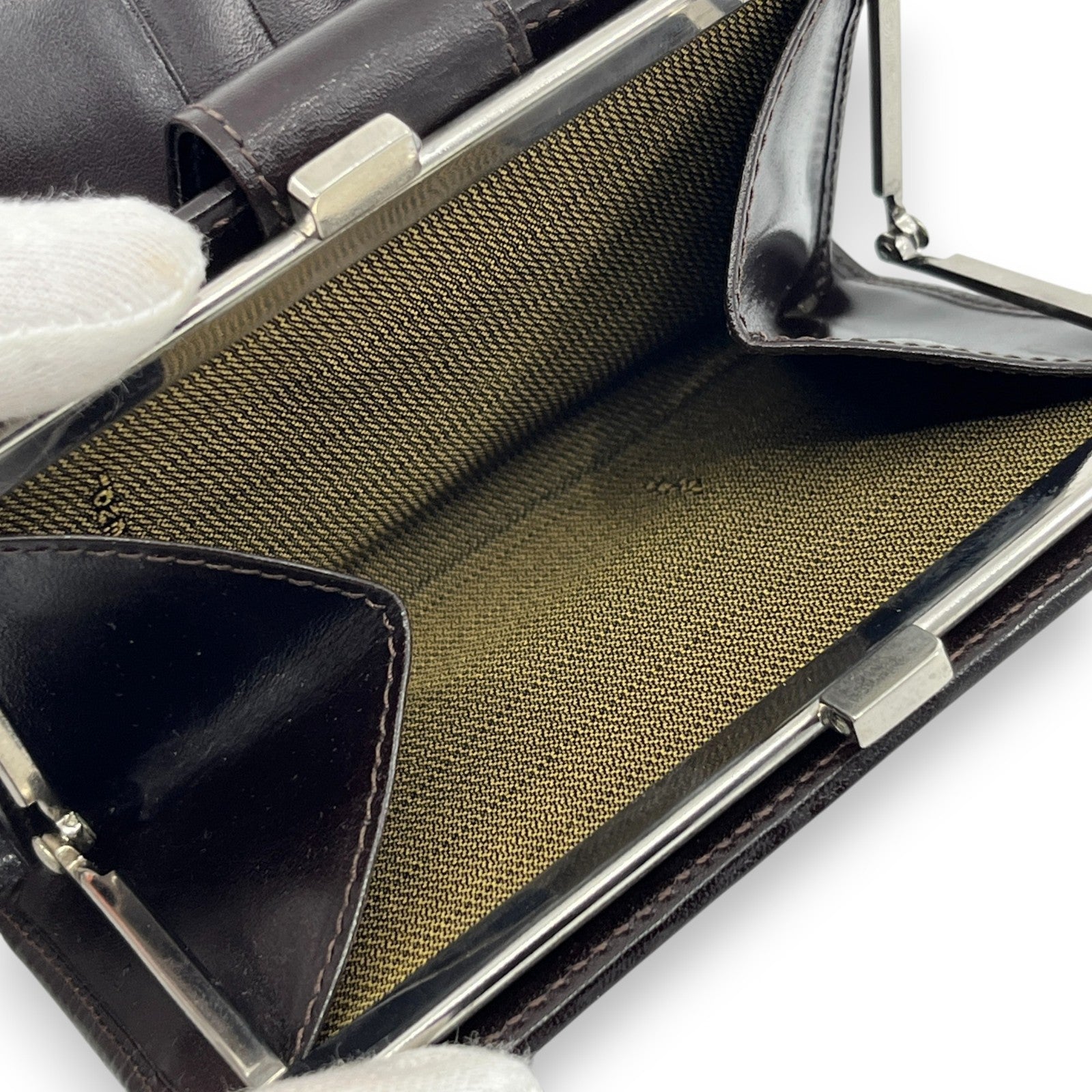 Fendi Zucca  Canvas Leather Bifold Wallet in Brown /w Box