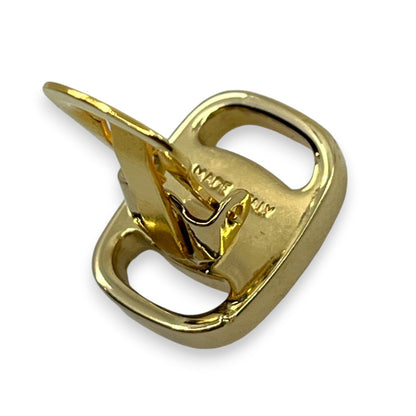 Salvatore Ferragamo Earrings and Ballet Flats Brooch Set w/ Box Dust Bag