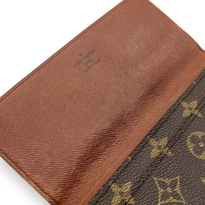 Louis Vuitton Portefeuille 3 Cult Credit M61818 Monogram Long Leather Wallet