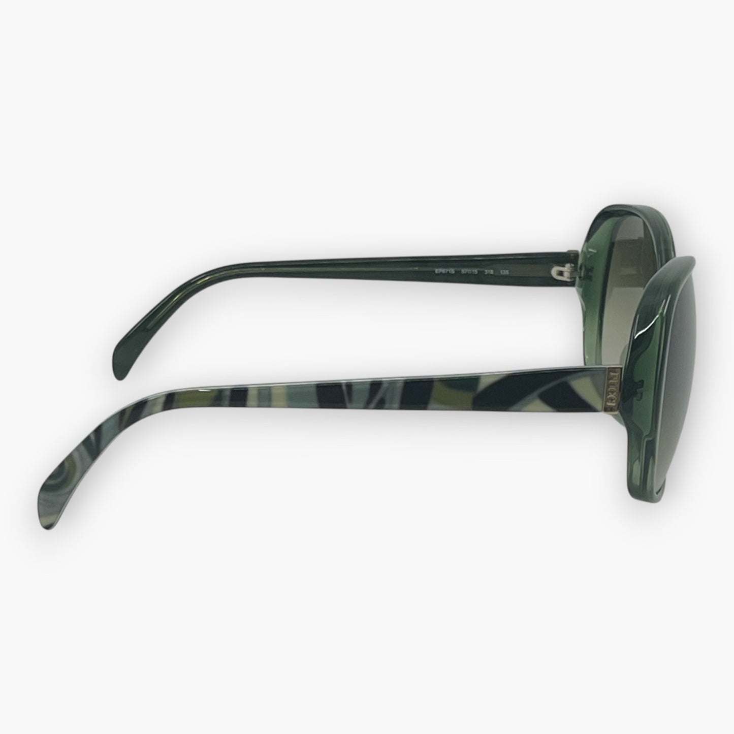 Emilio Pucci Light Gray Sunglasses EP671S Gradient Lenses w/ Case & Box