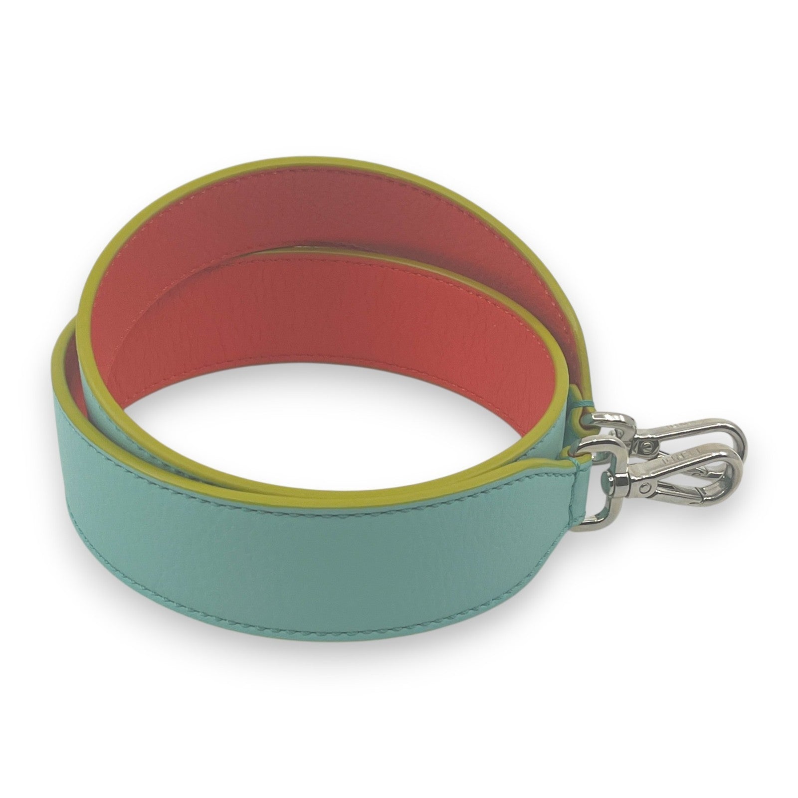 Fendi Strap You Leather Bag Strap in Light Blue w/ Dust Bag