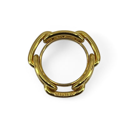 Hermes Chaîne d'Ancre Scarf Ring Gold-Tone