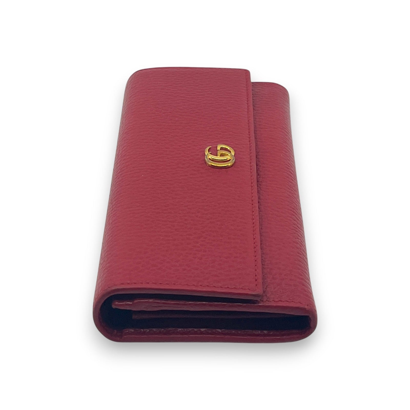 Gucci GG Marmont Continental Wallet in Red Leather