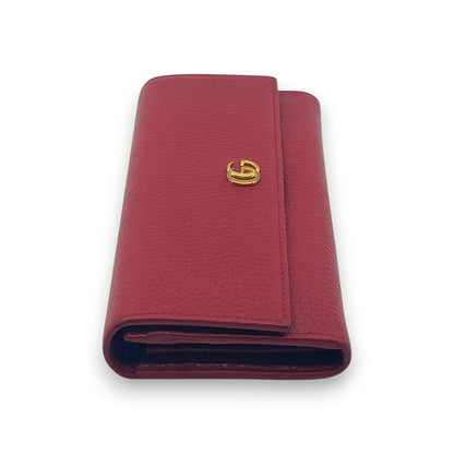Gucci GG Marmont Continental Wallet in Red Leather