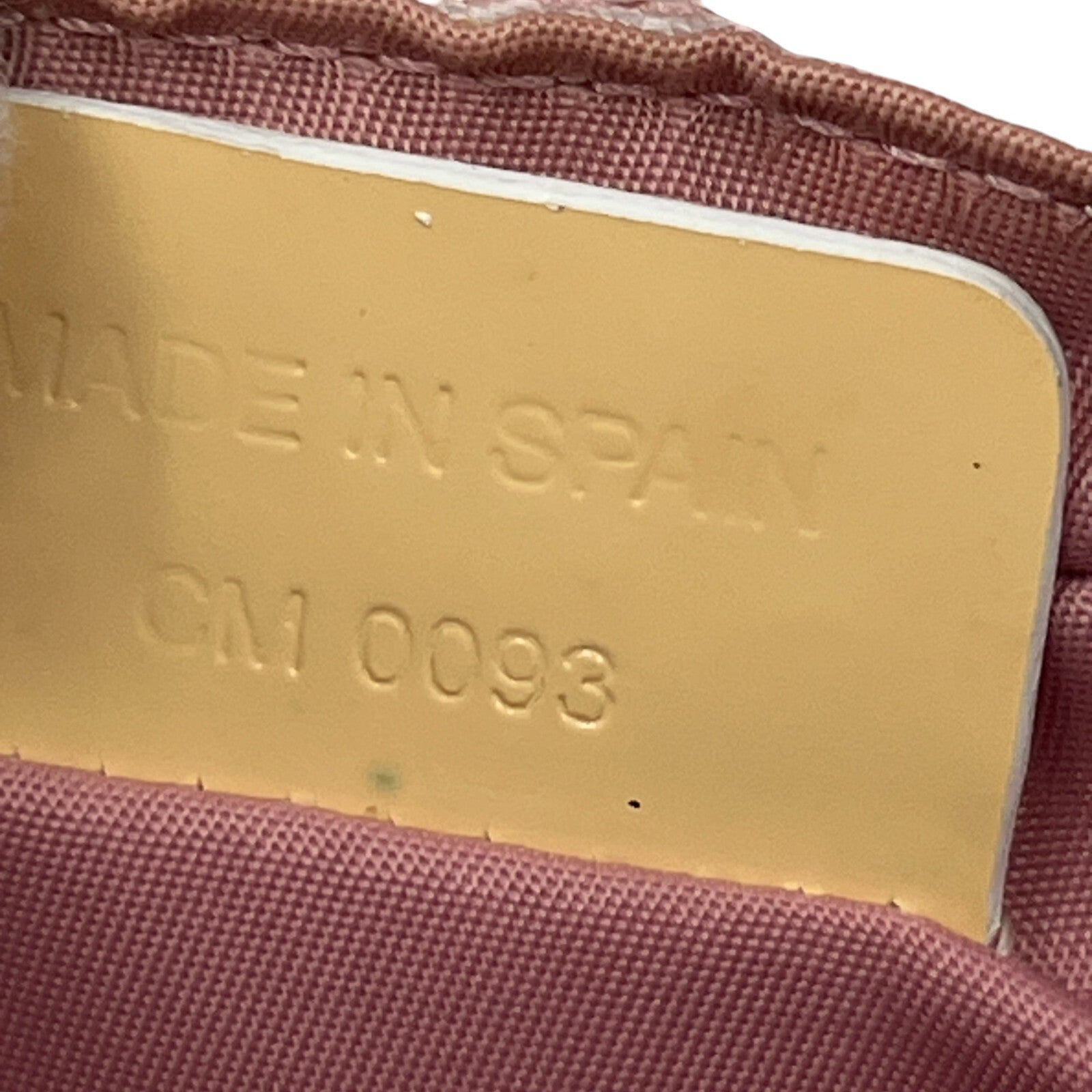 Christian Dior Trotter Pouch in Pink PVC with Number 2 patch