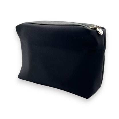 Salvatore Ferragamo Fabric and Leather Pouch in Black