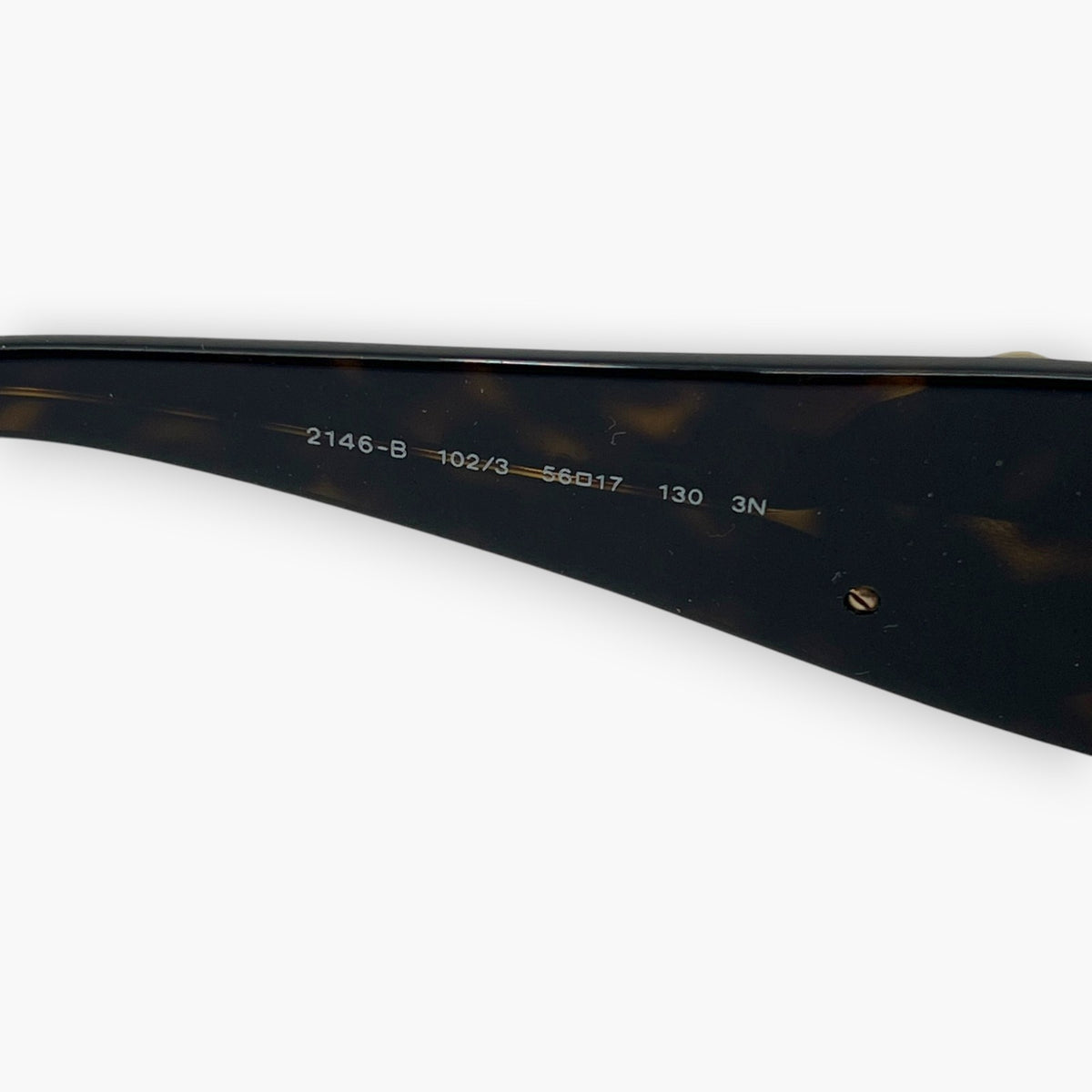 Ferragamo Rhinestone Sunglasses Brown Tortoise 2146-B W/ Case Box